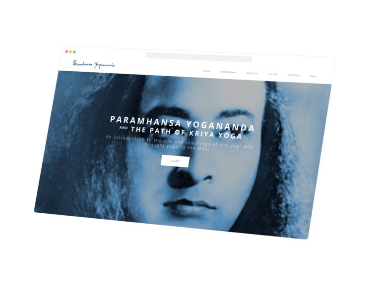 Website design of ParamhansaYogananda.com